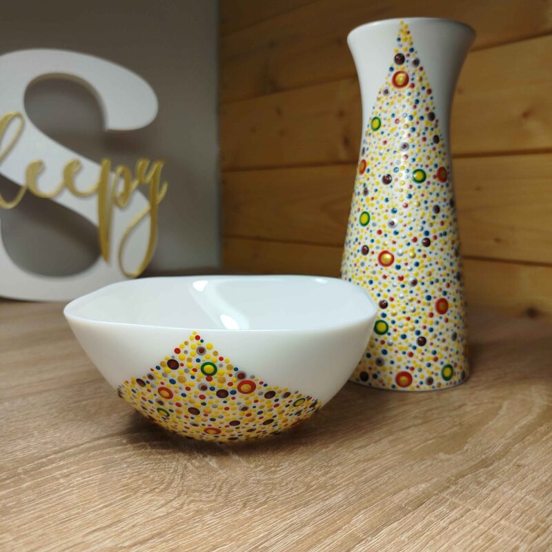 Set zdjelica i vaza Happiness