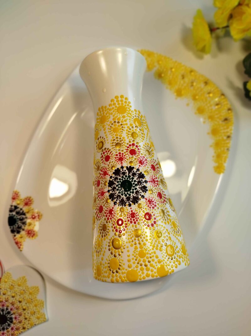 Poklon paket Sunflower vaza i poslužavnik