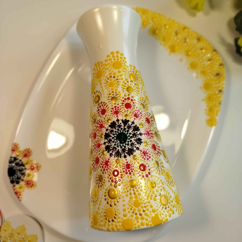 Poklon paket Sunflower vaza i poslužavnik