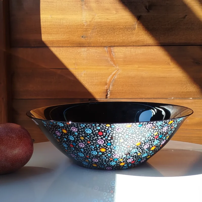 crna zdjela Symphony - prazna, slikana od naprijed