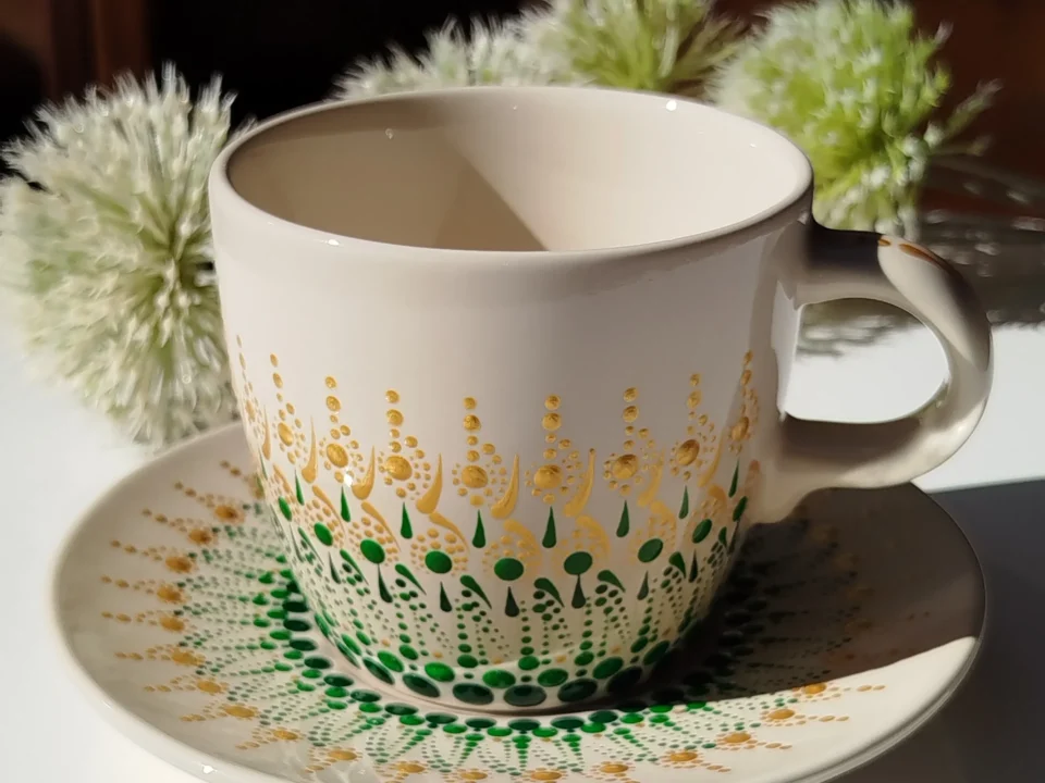 šalica Nature za kavu s tanjurićem